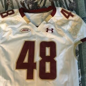 Authentic Game Worn Boston College Football Jersey